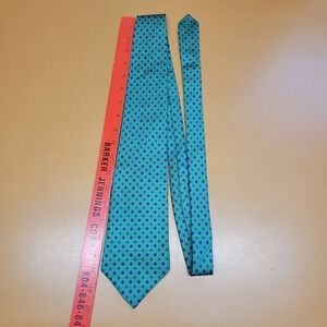 Polo Ralph Lauren Silk Tie Green Purple Geometric Diamond Made in USA 3.75" Wide